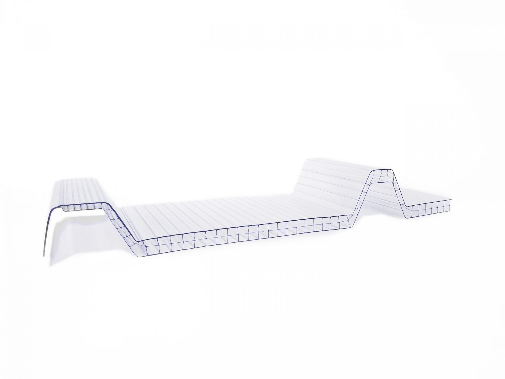 Transparente Polycarbonat-Trapezplatte Greca 5