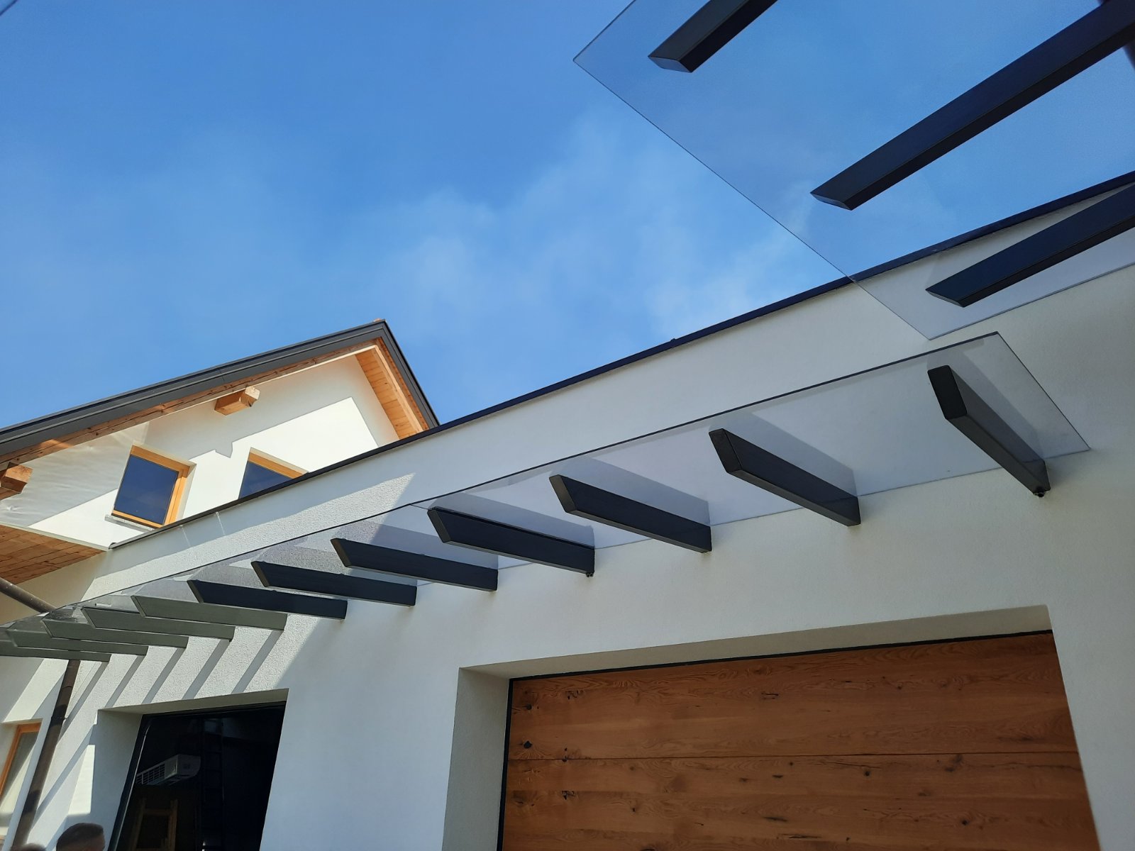 Nadstrešnica polikarbonatno steklo - transparent